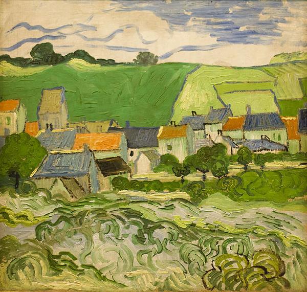 Vincent Van Gogh Gezicht op Auvers, Germany oil painting art